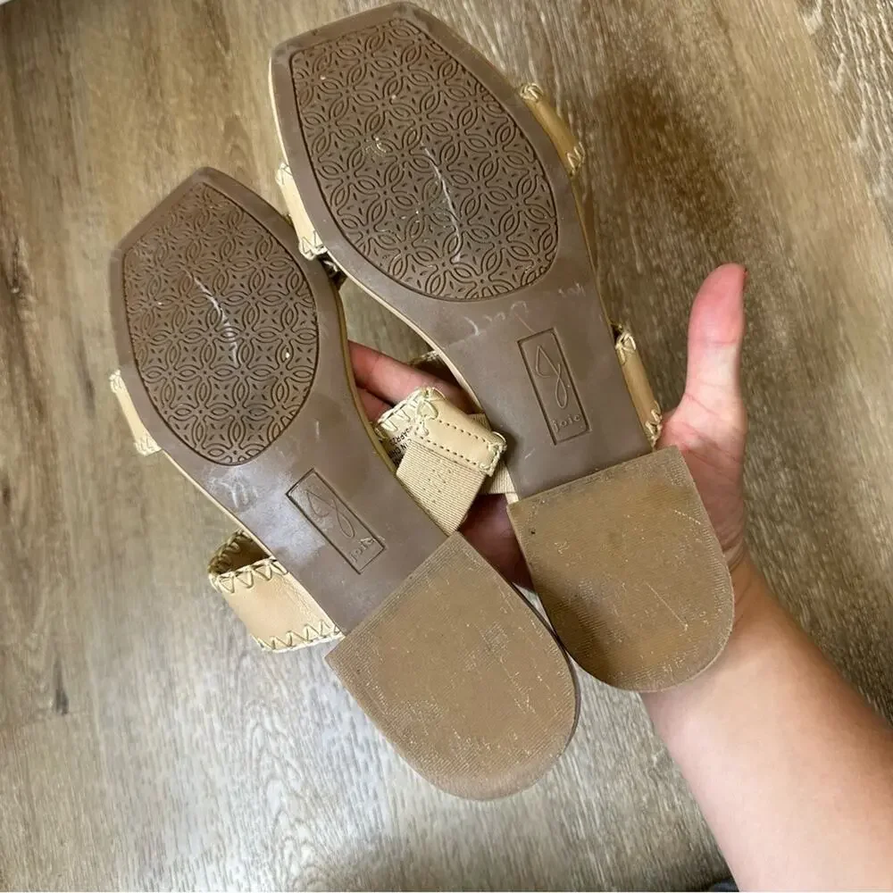 Joie Chiara Slip On‎ Sandals Tan Straps 8.5